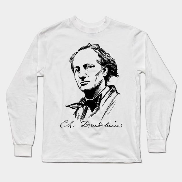 Charles Baudelaire Long Sleeve T-Shirt by ThunderEarring